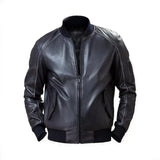 Men Black Bomber Jacket