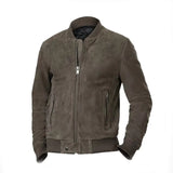 Men Ash Grey Bomber Jacket