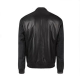 Men Pure Black Bomber Jacket