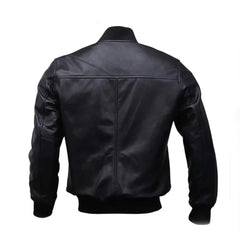 Bomber Leather Jacket For Men-Latest Style