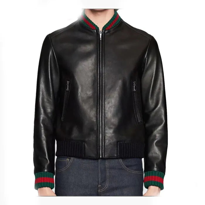 Black Stylish Leather Jacket for Men’s