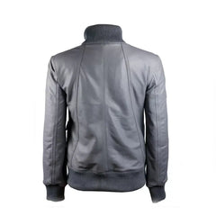 Gusty Grey Bomber Womens Leather Jacket