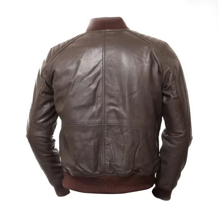 Men Brown Bomber Jacket