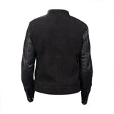 Men Jet Black Bomber Jacket