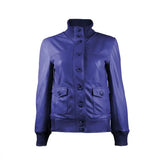 Gusty Grey Bomber Womens Leather Jacket