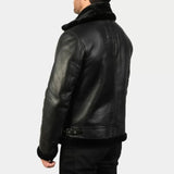 Men’s B3 Aviator Real Shearling Sheepskin Leather Flight Bomber Jacket 100 % Real Lamb Leather