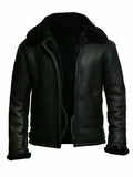 Men’s B3 Aviator Faux Shearling Black shearl Leather Jacket