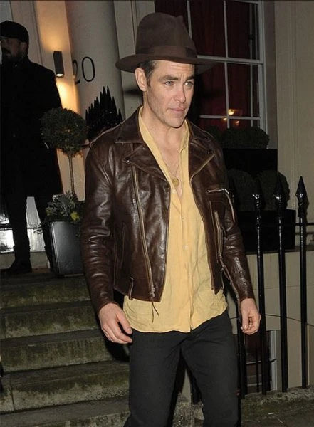 CHRIS PINE LEATHER JACKET #1 (Copy)