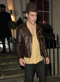 CHRIS PINE LEATHER JACKET #1