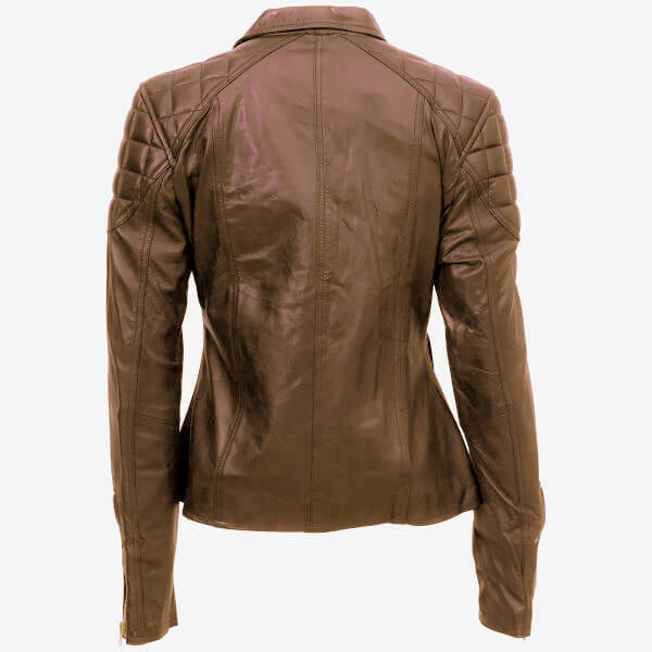 Mountain-Women?s Brown Leather Jacket