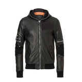 Men's Essential Black Leather Jacket