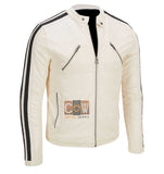 White Leather Jacket Aaron Paul NEED FOR SPEED