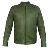 Men's Green Leather Jacket | Biker Jackets