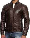 Men Brown Leather Jacket