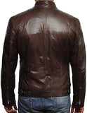 Men Brown Leather Jacket