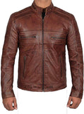 Men Brown Leather Jacket