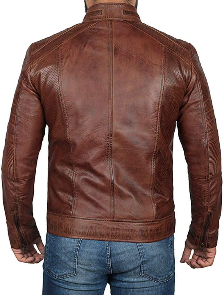 Men Brown Leather Jacket