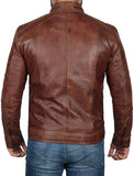 Men Brown Leather Jacket