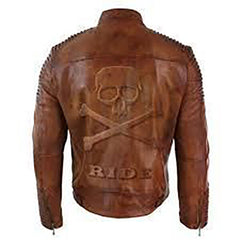 Men's Brown Danger Zone Leather Jacket