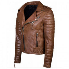 Men's Brown Designer Leather Jacket