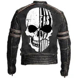 Vintage Cafe Racer Too Fast to Live Leather Jacket