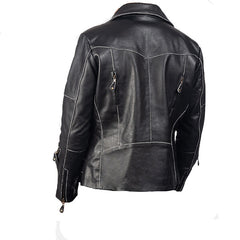 Men's Faded Black Biker Jacket