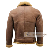 Brown Bomber Leather Jacket