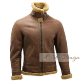 Brown Bomber Leather Jacket