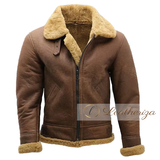 Brown Bomber Leather Jacket