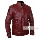 Maroon Modish Red Men's Leather Jacket