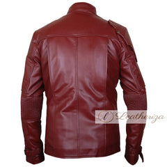 Maroon Modish Red Men's Leather Jacket