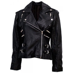 Rule- Ladies Black Leather Jacket