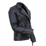 Blocks- Women's Leather Jacket