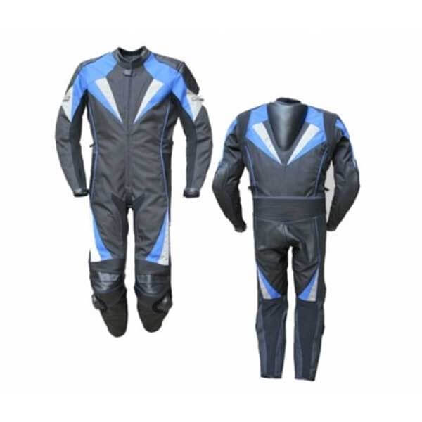 Blue & Gray Men Motorbike Suits