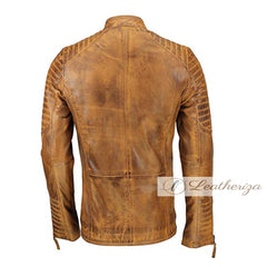 Voguish Vintage Classic Brown Men's Leather Jacket
