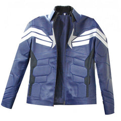 Captain America Blue Leather Jacket