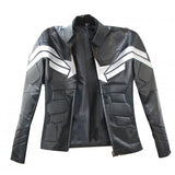 Captain America Black Leather Jacket