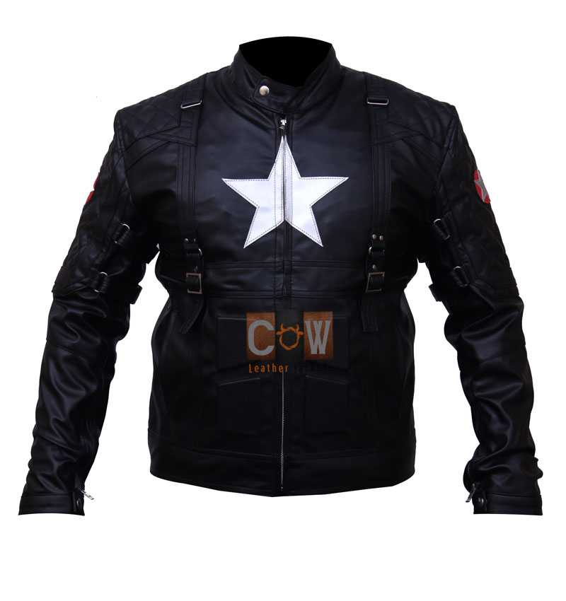 Steve Rogers: Chris Evans Avengers Brown Motorcycle Leather Jacket