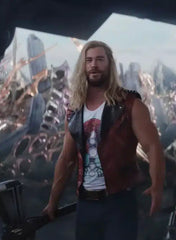 CHRIS HEMSWORTH THOR LOVE AND THUNDER LEATHER VEST