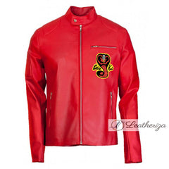 Cobra Kai Red Stylish Men's Leather Jacket