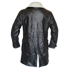 Men Black Leather Coat