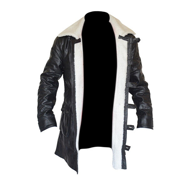 Men Black Leather Coat