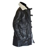 Men Black Leather Coat