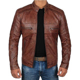 Men Brown Leather Jacket