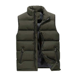 Olive Green Puffer Jacket for Men