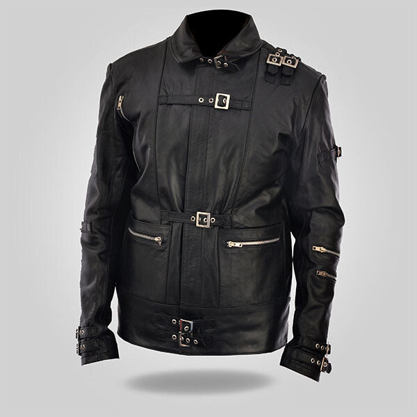 Rockstar Club - Men's Black Leather Jacket