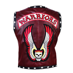 Maroon - Leather Vest for Men