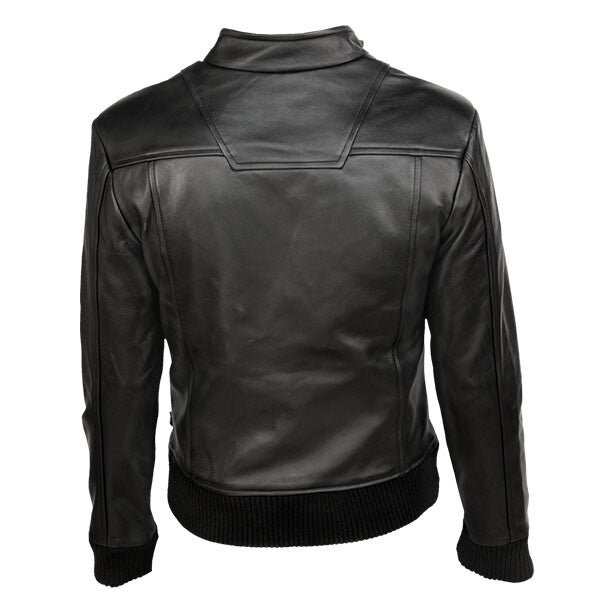 Biker Style- Black Bomber Jacket for Men