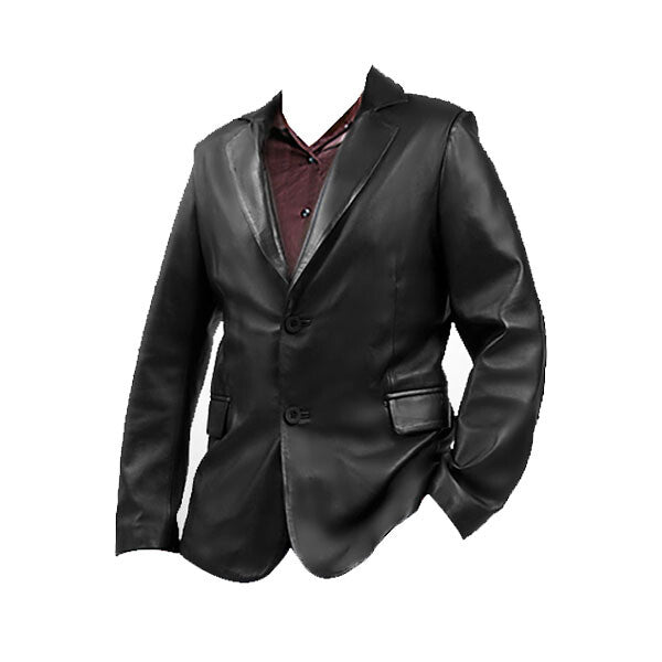 Bro Black- Men's Black Leather Jacket