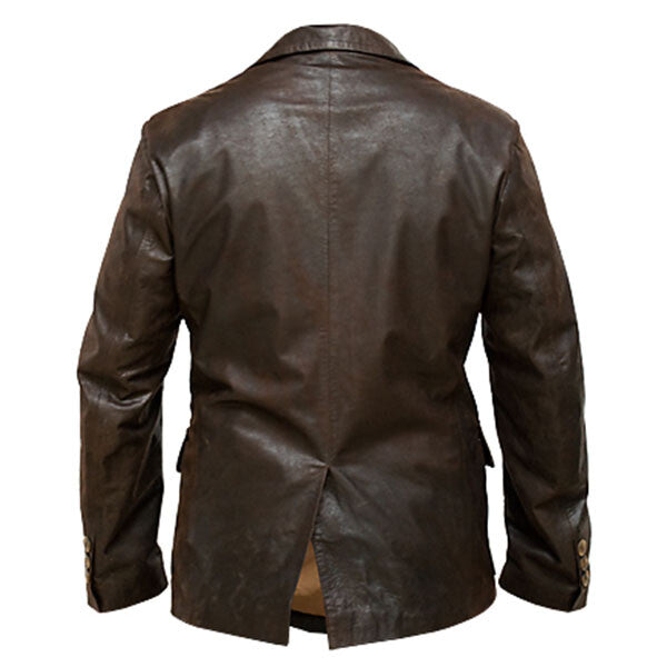 Cooper - Men's Brown Leather Jacket